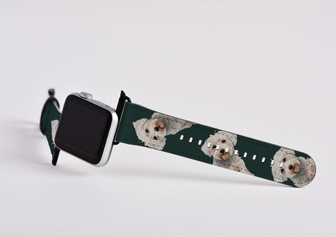 Westiepoo Forest Green Apple Watch Strap