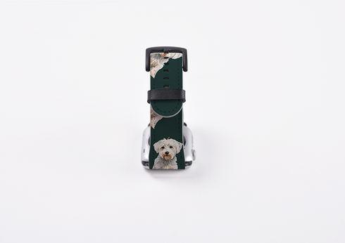 Westiepoo Forest Green Apple Watch Strap