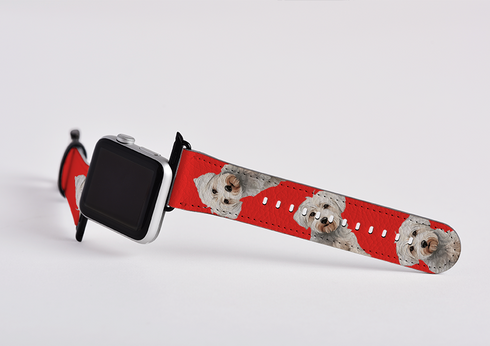Westiepoo Mell Red Apple Watch Strap