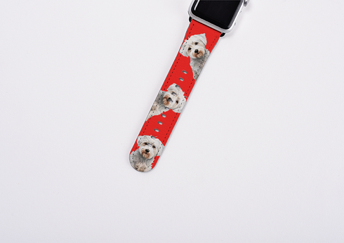 Westiepoo Mell Red Apple Watch Strap