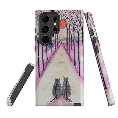 Samsung Tough Case - Winter Cats By Mary Stubberfield