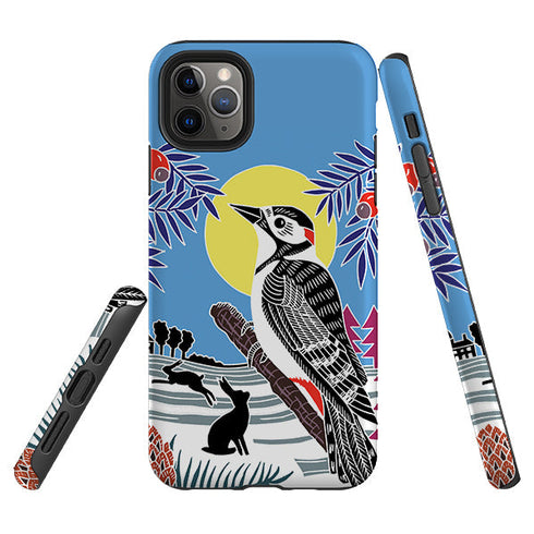 iPhone Tough Case - Woodpecker Yellow By Kate Heiss