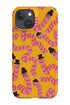 Worms with Hats Phone Case (Yellow) For Iphone & Samsung