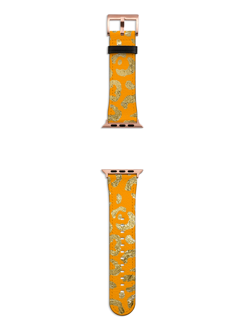 Yellow Brush Apple Watch Strap
