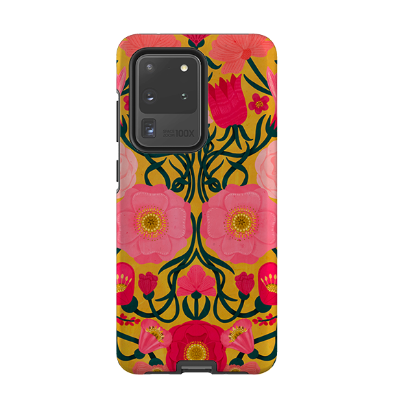 Samsung Tough Case - Yellow Flora By Nina Pace