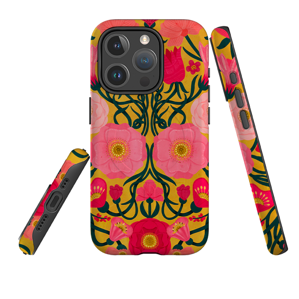 iPhone MagSafe Tough Case - Yellow Flora By Nina Pace