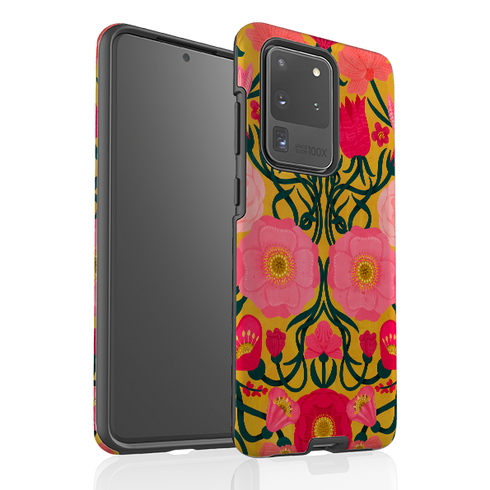 Samsung Tough Case - Yellow Flora By Nina Pace