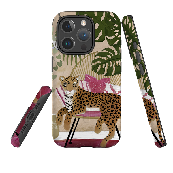 iPhone MagSafe Tough Case - Boho Leopard Cream By Bex Parkin