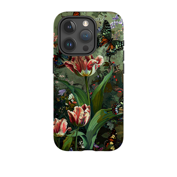 iPhone Tough Case - Green Vyne Butterflies