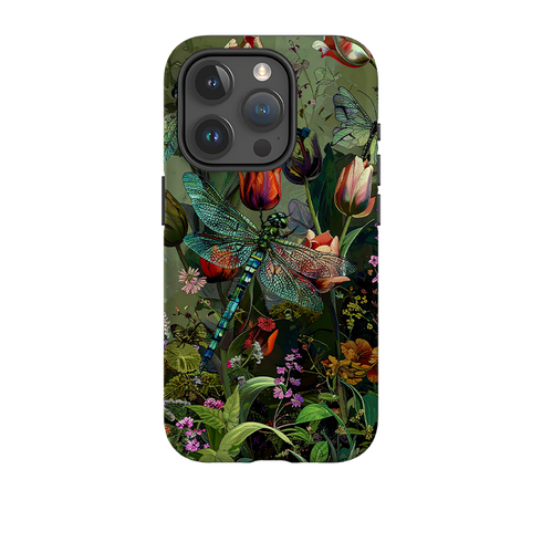 iPhone Tough Case - Green Vyne Dragonfly