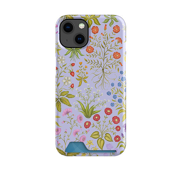 Fleurs Blue Case and Card Case By Catherine Rowe