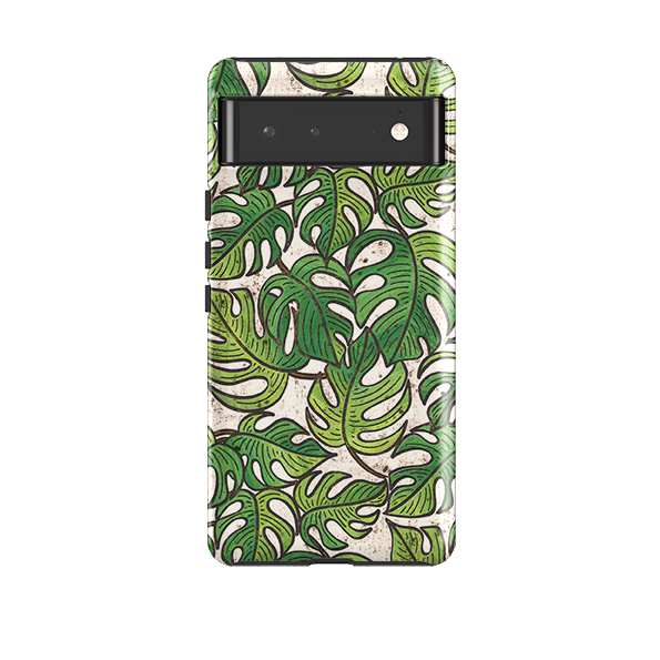 Google Tough Case - Green Floral 1 By Amelia Bowman