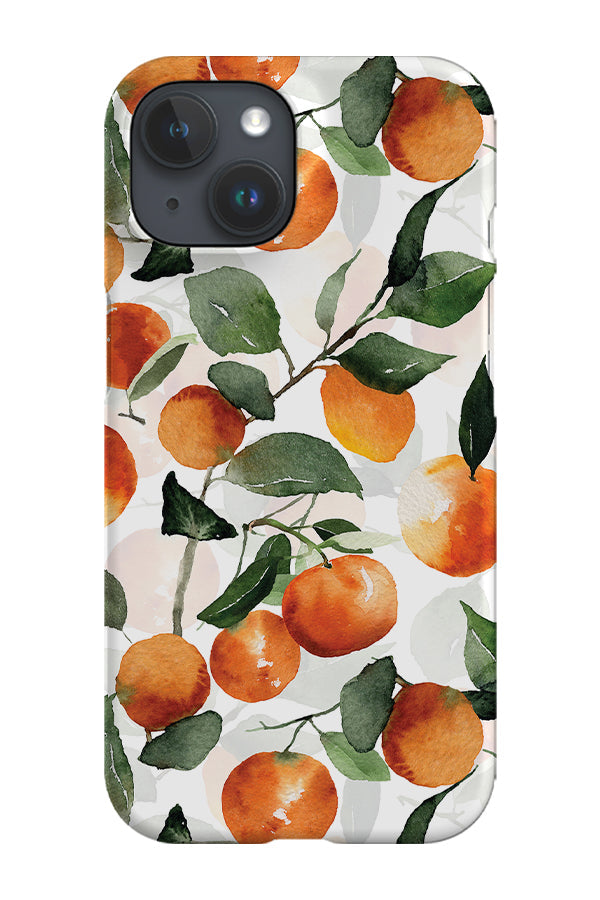 Watercolour Citrus Oranges By Uta Naumann Phone Case (White) For Iphone & Samsung