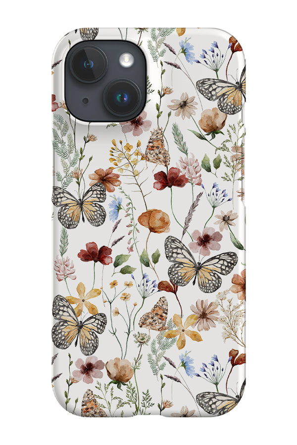 Orange Garden Butterflies By Uta Naumann Phone Case (White) For Iphone & Samsung