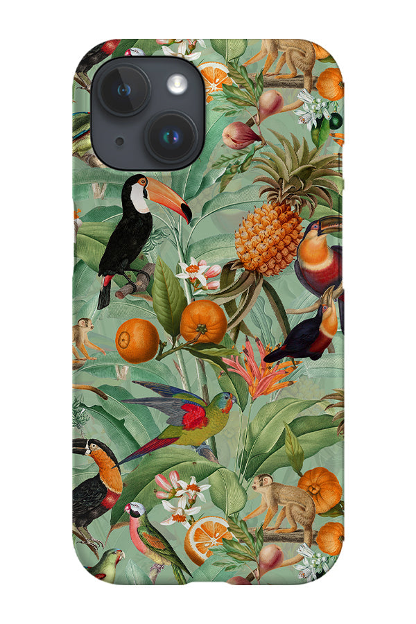 Vintage Exotic Toucans By Uta Naumann Phone Case (Green) For Iphone & Samsung
