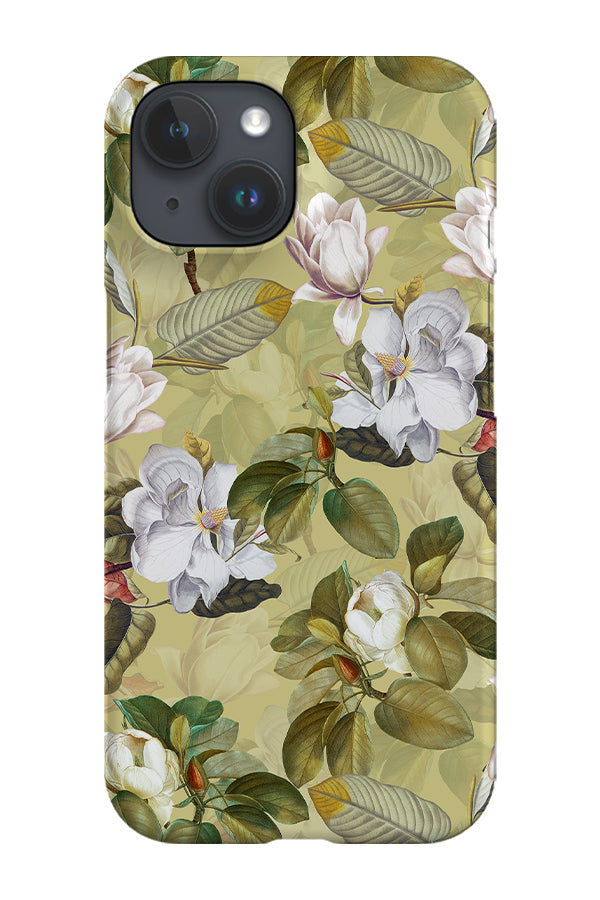 Vintage Green Magnolia By Uta Naumann Phone Case (Green) For Iphone & Samsung
