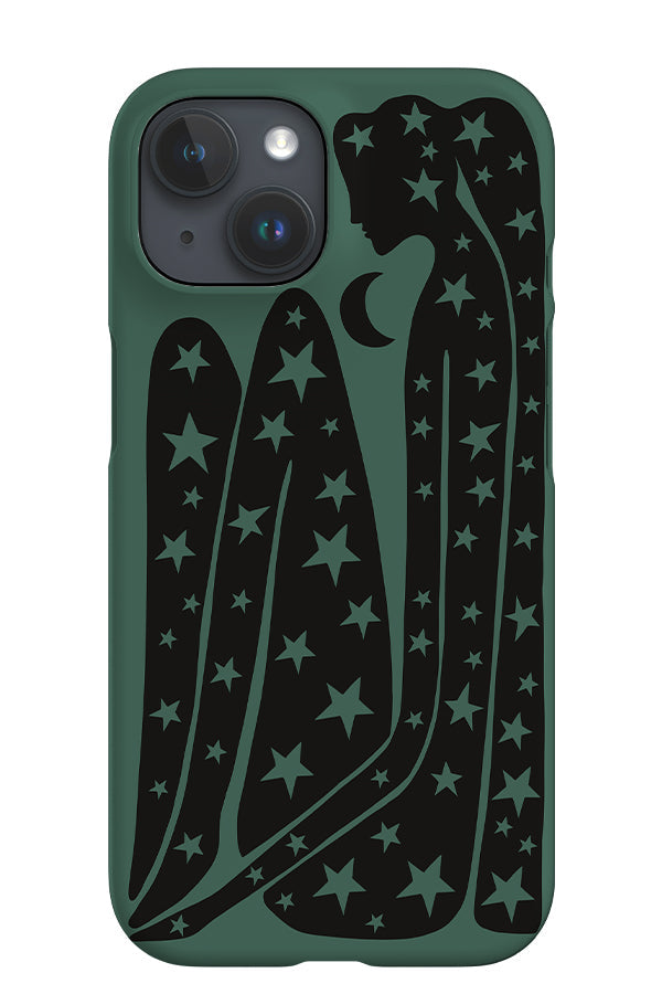 Abstract Figure & Stars iPhone Phone Case (Green) For Iphone & Samsung