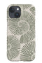 Abstract Shell iPhone Phone Case (Linen Moss Green) For Iphone & Samsung