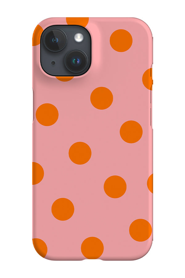 Bold Dots Phone Case (Orange Pink) For Iphone & Samsung