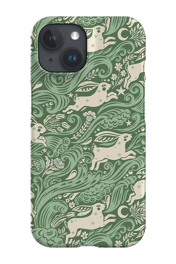 Celestial Sea Rabbit By Rebecca Elfast Phone Case (Green) For Iphone & Samsung