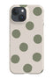 Clay Dots Phone Case (Linen Moss Green) For Iphone & Samsung