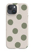 Clay Dots Phone Case (Linen Moss Green) For Iphone & Samsung