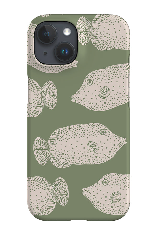 Clown Fish Scatter iPhone Phone Case (Linen Moss Green) For Iphone & Samsung