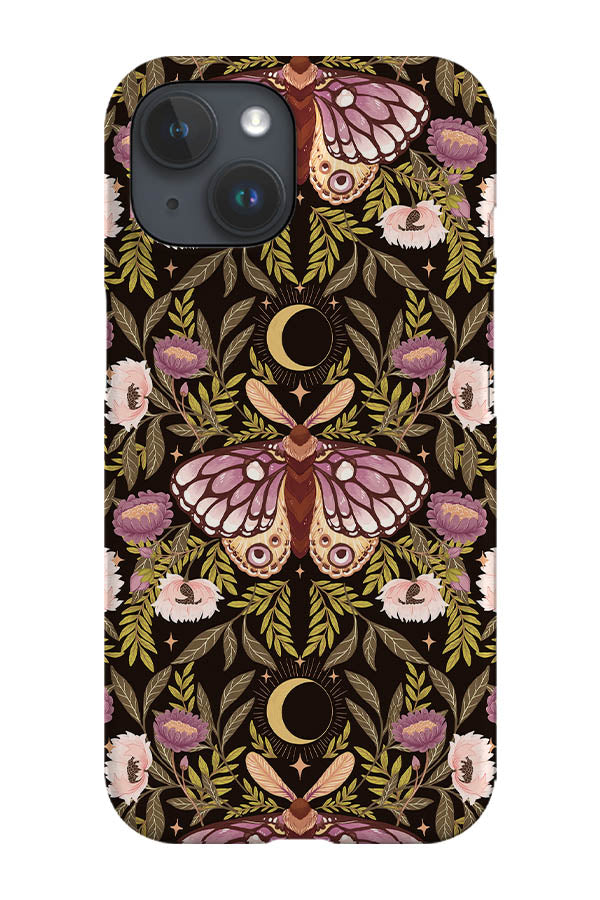 Countryside Garden Night Moth by Serena Archetti Phone Case (Black) For Iphone & Samsung