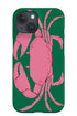 Crab Placement iPhone Phone Case (Green Pink) For Iphone & Samsung