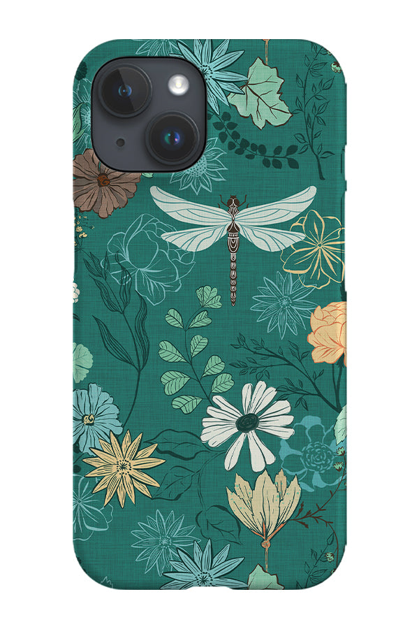 Dragonfly Floral by Michele Norris Phone Case (Green) For Iphone & Samsung