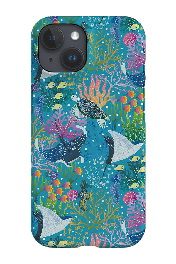 Enchanted Beauty Sea Life by Delively Dewi Phone Case (Blue) For Iphone & Samsung