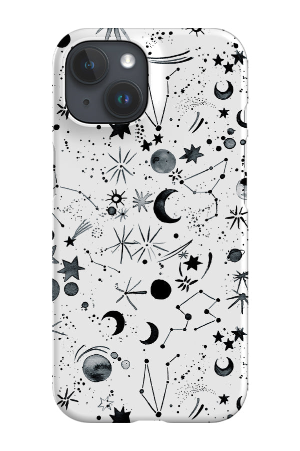 Galaxy Planets Constellations By Ninola Design Phone Case (White) For Iphone & Samsung