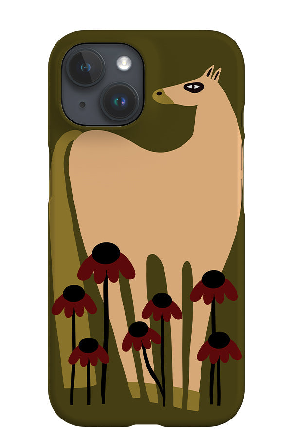 Horse with Flower iPhone Phone Case (Green) For Iphone & Samsung