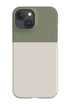 Colour Block Print Phone Case (Moss Green Linen) For Iphone & Samsung