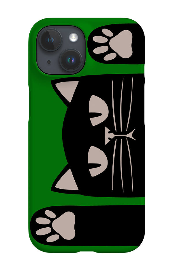 Playful Cat iPhone Phone Case (Green) For Iphone & Samsung