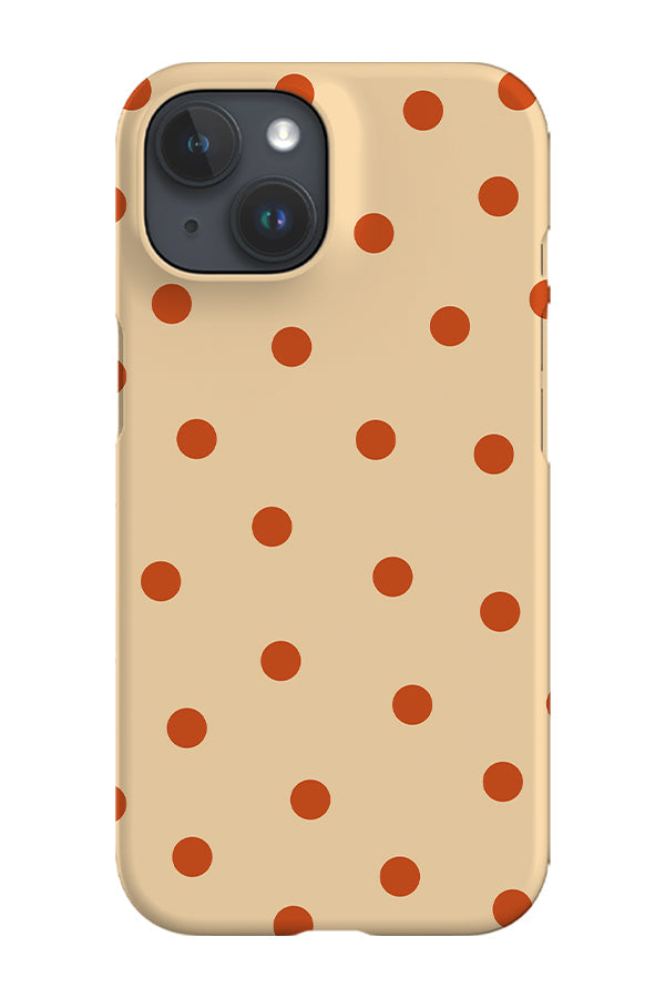 Quiet Dots Phone Case (Beige Burnt Orange) For Iphone & Samsung