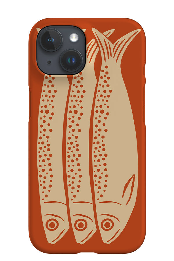Sardines iPhone Phone Case (Burnt Orange) For Iphone & Samsung
