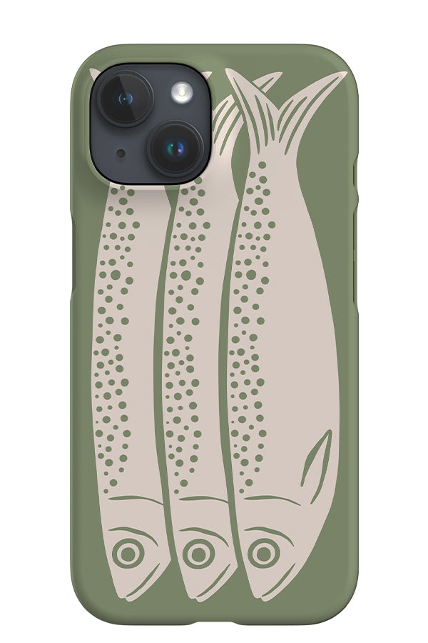 Sardines iPhone Phone Case (Linen Moss Green) For Iphone & Samsung