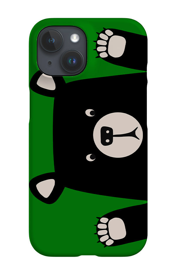 Shocked Bear iPhone Phone Case (Green) For Iphone & Samsung