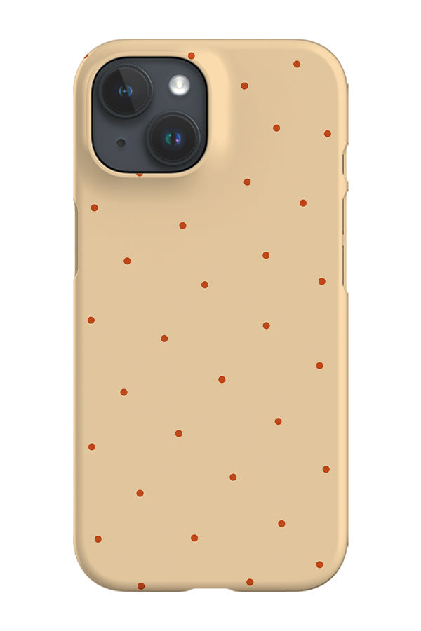 Still Dots Phone Case (Beige Burnt Orange) For Iphone & Samsung