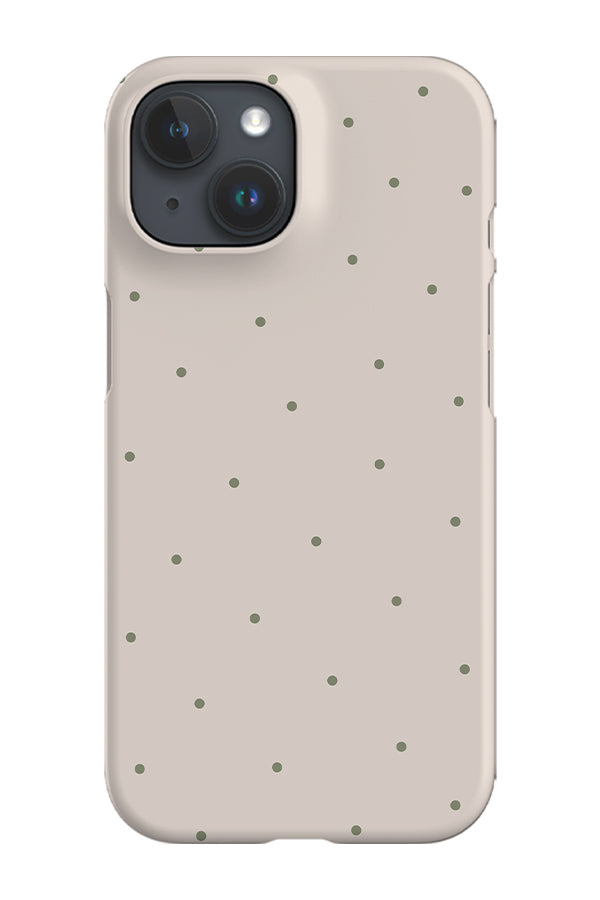 Still Dots Phone Case (Linen Moss Green) For Iphone & Samsung