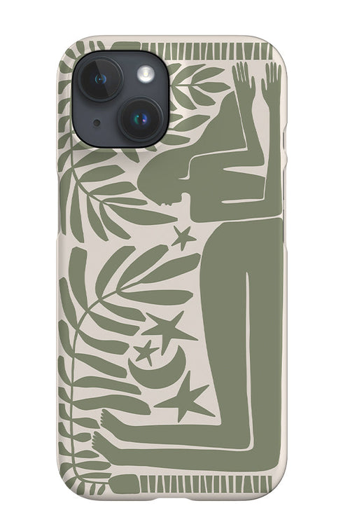 Under the Stars iPhone Phone Case (Linen Moss Green) For Iphone & Samsung