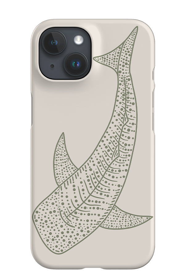 Whale Shark iPhone Phone Case (Linen Moss Green) For Iphone & Samsung