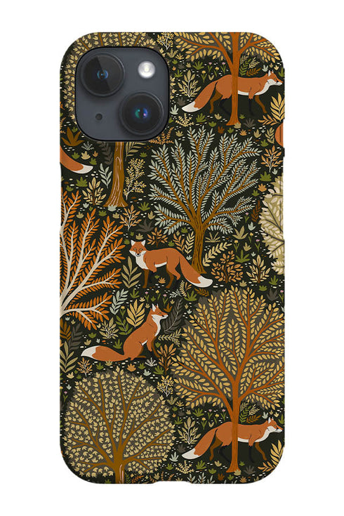 Woodland Fox by Serena Archetti Phone Case (Green) For Iphone & Samsung