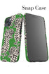 Abstract Tiger iPhone Phone Case (Green) For Iphone & Samsung