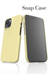 Plain Block Colour iPhone Phone Case (Banana Yellow) For Iphone & Samsung
