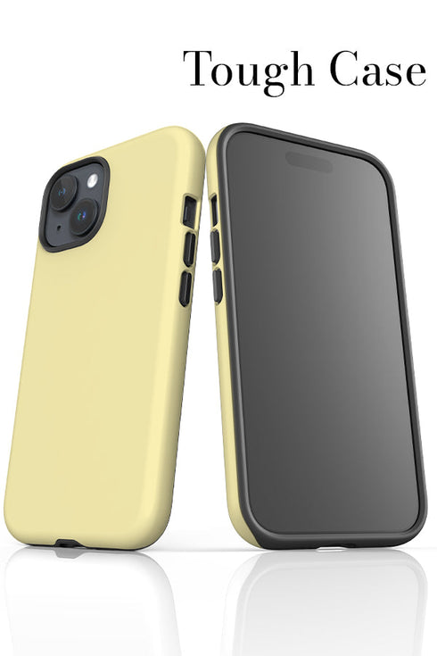 Plain Block Colour iPhone Phone Case (Banana Yellow) For Iphone & Samsung