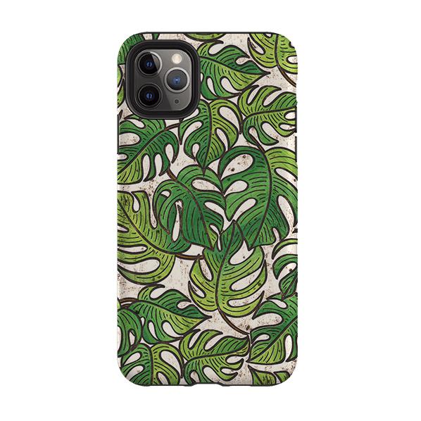 iPhone Tough Case - Green Floral 1 By Amelia Bowman