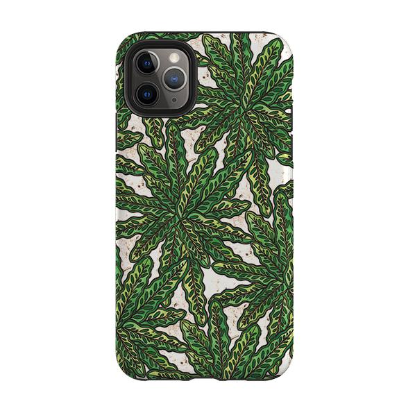 iPhone Tough Case - Green Floral By Amelia Bowman