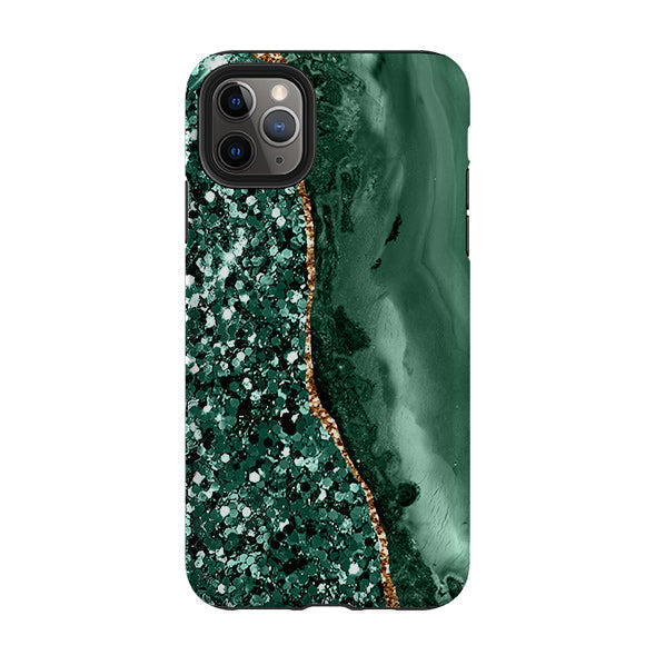 iPhone Tough Case - Green Shade (case does not glitter)